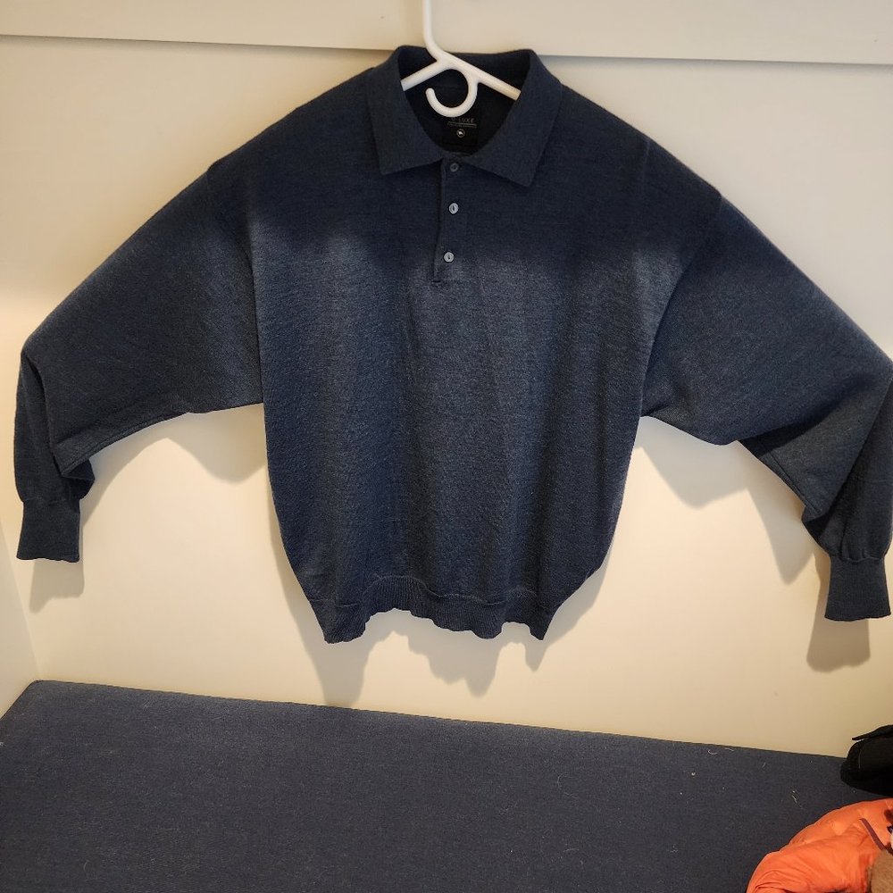 e-LUXE 100% Superfine Merino Wool Sweater Shirt - XXL - #13